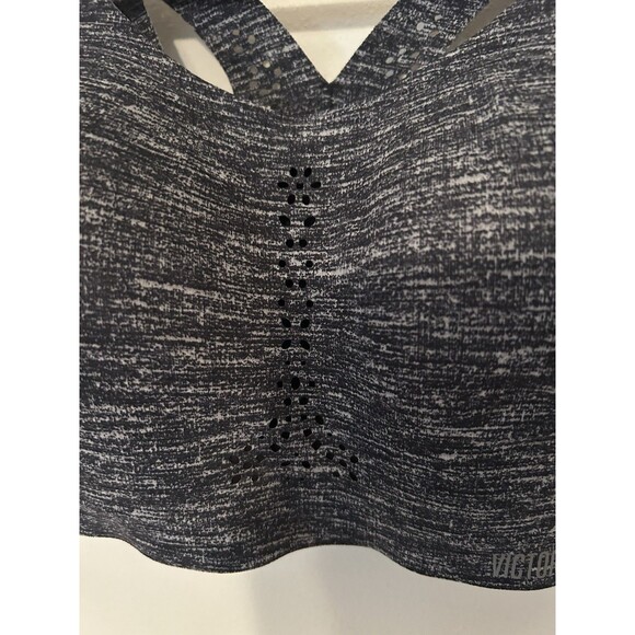 VICTORIA'S SECRET SPORT Angel Max Sports Bra 32DD Gray Black Maximum Adjustable - Picture 2 of 6